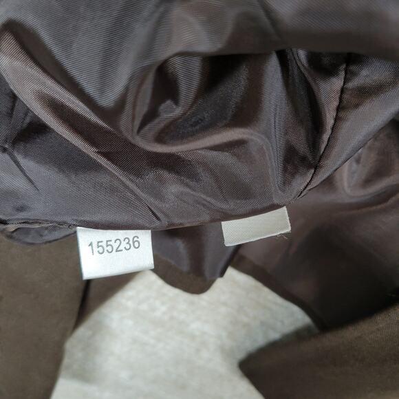 Ann Taylor Linen Jacket Womens 14 Brown Lightweight Office Career Blazer - Picture 6 of 13